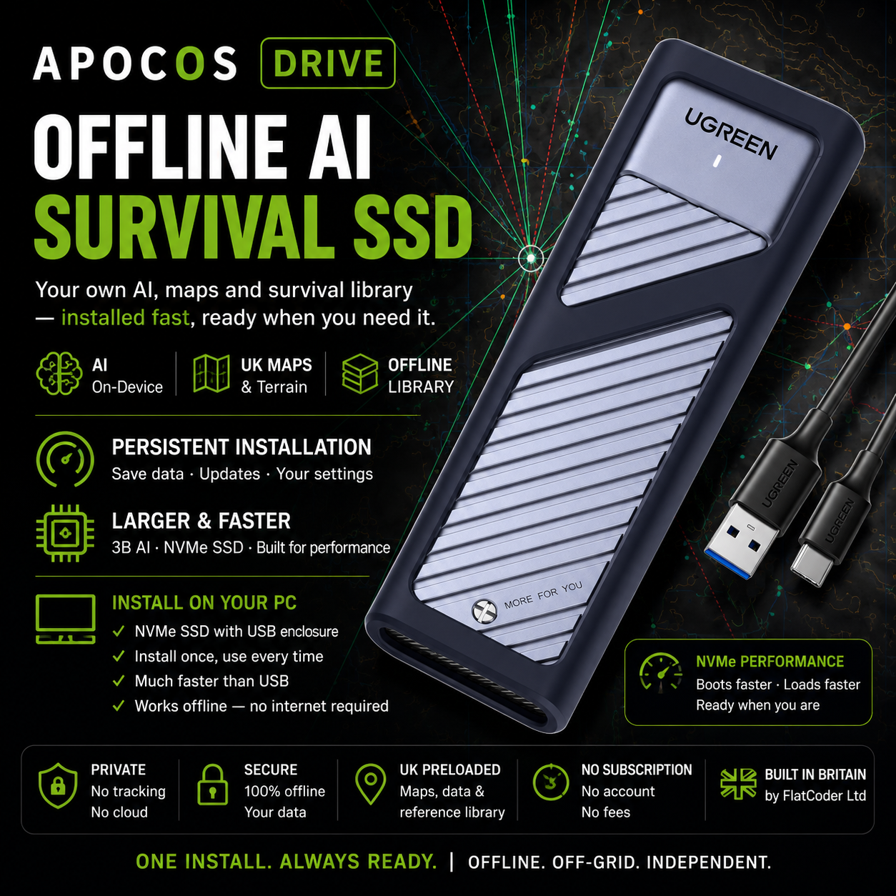 ApocOS Drive — A persistent ApocOS you carry between machines.