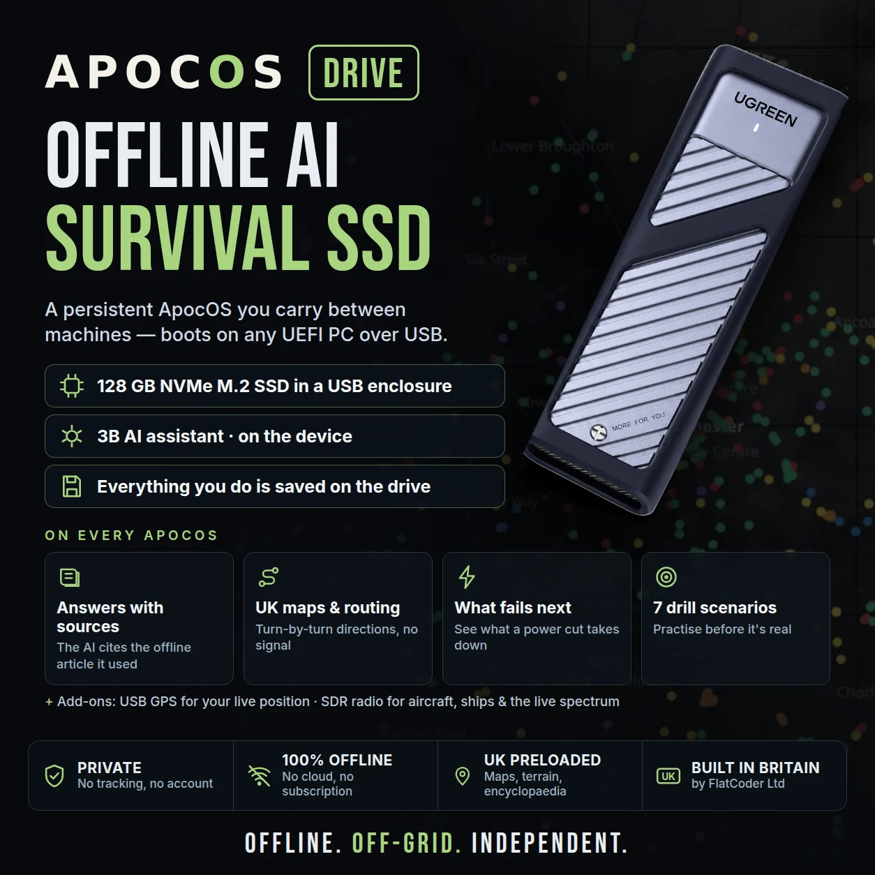 ApocOS Drive — A persistent ApocOS you carry between machines.